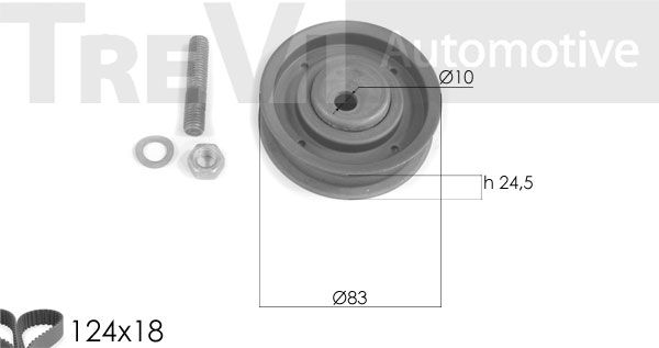 TREVI AUTOMOTIVE paskirstymo diržo komplektas KD1263